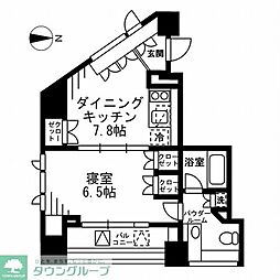 プライムアーバン四谷外苑東 1DKの間取図画像