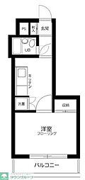 コスモ上池袋 1Kの間取図画像
