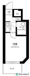エヴェナール代々木 1Kの間取図画像