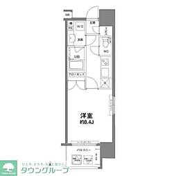 コンフォリア新宿御苑1 1Kの間取図画像