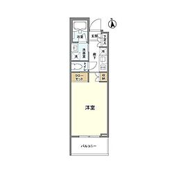 ガーデン東新宿 1Kの間取図画像