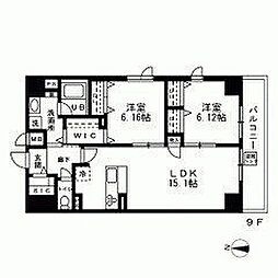 LABELJOUR錦糸町 2LDKの間取図画像