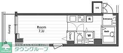 ガーラ新宿下落合 1Kの間取図画像
