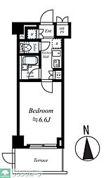 ルーブル野方参番館 1Kの間取図画像