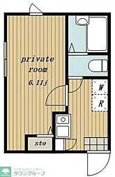 NakanoCentralResidence 1Kの間取図画像