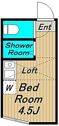 LERA方南 ワンルームの間取図画像