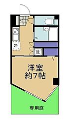 ハイネス大久保 1Kの間取図画像