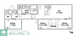 中野区鷺宮3丁目マンション 3LDKの間取図画像