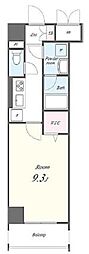 N'sパークレジデンス高田馬場 1Kの間取図画像