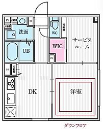 デュオメゾン渋谷本町イースト 1SDKの間取図画像