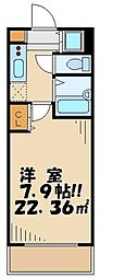 フェニックス代田橋 1Kの間取図画像