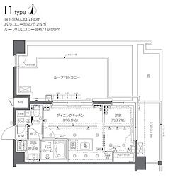 ズーム新宿西落合 1DKの間取図画像