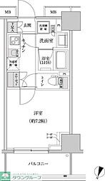 パークハビオ渋谷本町レジデンス 1Kの間取図画像