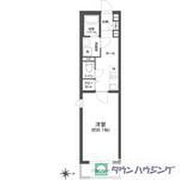 東京メトロ南北線 王子駅 徒歩5分の賃貸マンション 2階1Kの間取り