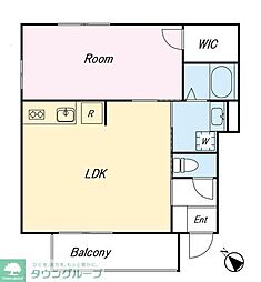 東武東上線 東武練馬駅 徒歩8分の賃貸アパート 3階1LDKの間取り