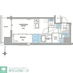 ルフォンプログレ赤羽マークス 1LDKの間取図画像