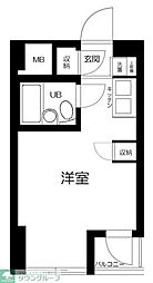 スカイコート田端 ワンルームの間取図画像
