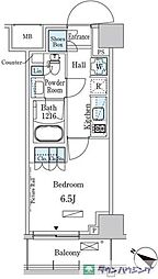 パークアクシス赤羽南 1Kの間取図画像