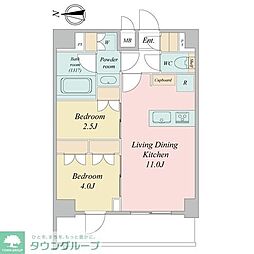LIME RESIDENCE KAWAGUCHI EAST 2LDKの間取図画像