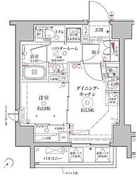 クレイシア・ヴァースクレイシアIDZ王子アーバンヒルズ 1DKの間取図画像