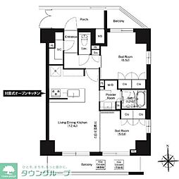 HF正光寺赤羽レジデンス2 2LDKの間取図画像