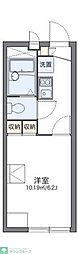 レオパレスリバーサイド 1Kの間取図画像