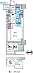 ジェノヴィア川口元郷 1Kの間取図画像