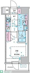 GENOVIA西川口III 1Kの間取図画像