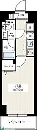 REXZY西川口AZ3 1Kの間取図画像