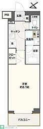 アイルグランデ川口 1Kの間取図画像