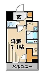 グランドコンシェルジュ西巣鴨アジールコート 1Kの間取図画像