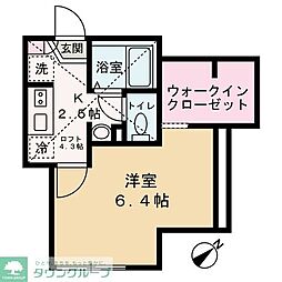 エクセラン志茂 1Kの間取図画像