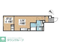 CREAL文京千石II 1LDKの間取図画像