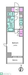 Due日暮里 1Kの間取図画像