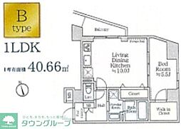墨田区京島2丁目マンション 1LDKの間取図画像