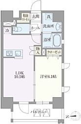 ライトテラス浅草 1LDKの間取図画像