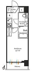 グランパセオ神田駅前 1Kの間取図画像