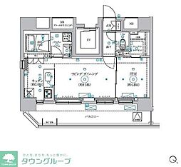 RELUXIATOKYOEAST 1LDKの間取図画像