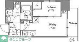 GRANPASEO森下 1DKの間取図画像