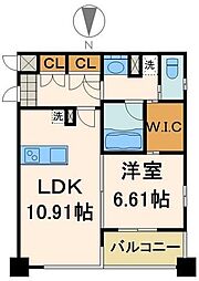 レジディア日本橋馬喰町3 1LDKの間取図画像