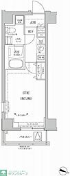 リルシア両国II 1Kの間取図画像