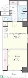 レスポワールエフ 1LDKの間取図画像