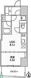 LUMIEC BUNKYO YUSHIMA 1LDKの間取図画像