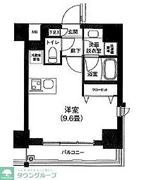 アイルプレミアム押上ノース ワンルームの間取図画像