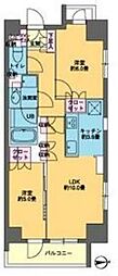 カスタリア東日本橋 2LDKの間取図画像