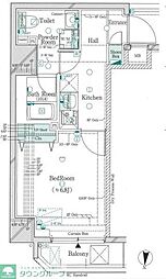 GALICIA錦糸町5 1Kの間取図画像