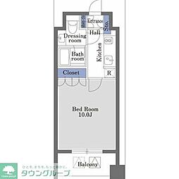 ドゥーエ日本橋 ワンルームの間取図画像
