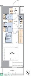 トラディティオ門前仲町 1Kの間取図画像