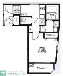 Bienfait入谷 1Kの間取図画像