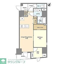 GEOENT日本橋小伝馬町 2LDKの間取図画像